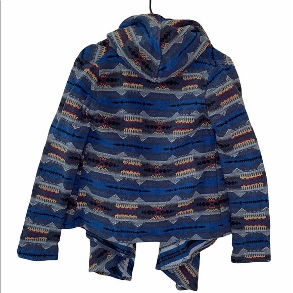 Levi's x Pendleton Jacquard Wool Poncho Wrap Hooded Jacket size XS - Picture 10 of 14